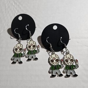 Friday The 13th Jason Voorhees Dangle Earrings